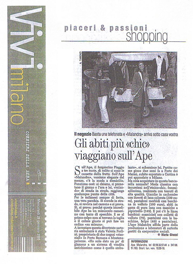 Corriere della sera – Vivi Milano